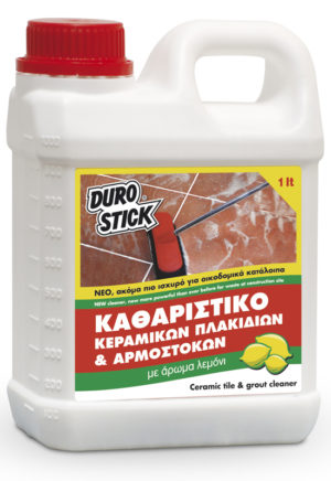 Όξινο καθαριστικό πλακιδίων και αρμόστοκων Durostick 1Lt