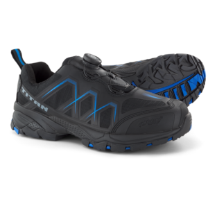 Παπούτσια εργασίας αντιολισθητικά μαύρο-μπλε fast lace TITAN 01 SRC