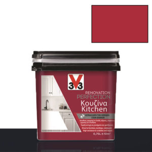 Χρώμα DIY ανακαίνισης κουζίνας V33 Renovation Perfection Kitchen 0,75LT - Κόκκινο (Red)