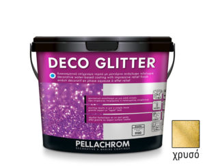 Διακοσμητικό χρώμα τεχνοτροπίας χρυσό Deco Glitter 750ml