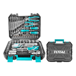 Εργαλειοθήκη βαλίτσα επαγγελματική μαζί με 100 τμχ εργαλεία Total THKTHP21006