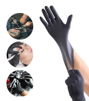 Γάντια μαύρα βινιτρΙλιου συνθετικά μιας χρήσης VINYL/NITRILE κουτί των 100 τμχ.