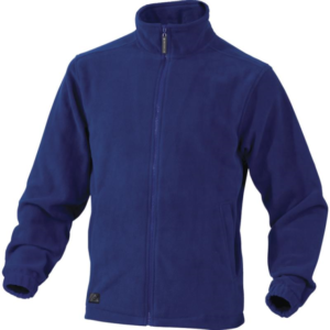 Ζακέτα εργασίας fleece πολικού τύπου με ψηλό γιακά μπλε ρουά Vernon Delta Plus