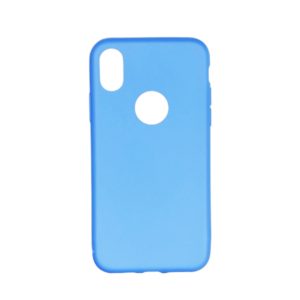 SENSO SOFT TOUCH IPHONE X XS light blue WITH HOLE backcover