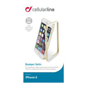 CELLULARLINE BUMPER SATIN IPHONE 6 6s gold backcover