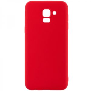 SENSO SOFT TOUCH SAMSUNG J6 2018 red backcover