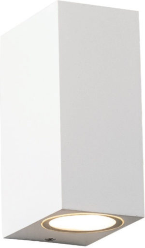 Aca Επιτοίχιο Σποτ Εξωτερικού Χώρου με Ενσωματωμένο LED σε Λευκό Χρώμα