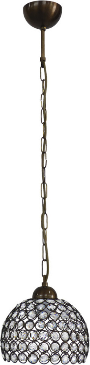 Φωτιστικό Οροφής Κρεμαστό Μονόφωτο Chris/20 1L Bronze | Heronia Lighting | 01-0279