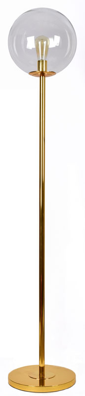 SE 3000-1 GOLD FLOOR LAMP GLOBE CLEAR 1B2 | Homelighting | 77-4480