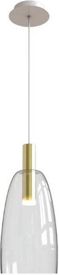 Κρεμαστό Φωτιστικό LED 3000K 5W Χρυσό/Διάφανο | Zambelis Lights | 1966