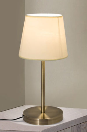LMP-411/001 DORA TABLE LAMP SATIN NICKEL 1A2 | Homelighting | 77-2121