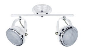 T12022A-2TU (x2) Juno Packet White adjustable spot with chrome ring and glass | Homelighting | 77-8854