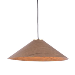 Κρεμαστό φωτιστικό 1Χ GX53 walnut ξύλο D36XH160CM NAIROBI | Aca Lighting | MQ13P136WW
