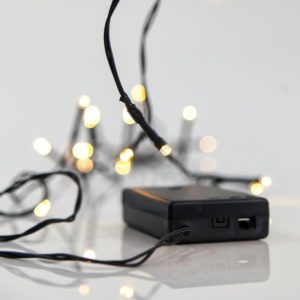 Χριστουγεννιάτικα Λαμπάκια Σειρά 20 LED Θερμό Λευκό | Eurolamp | 600-11141