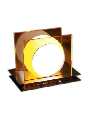 Επιτραπέζιο Φωτιστικό Πορτατίφ 1ΧΕ14 Πορτοκαλί/Νίκελ| Sunlight | T-9135M-1SN-O