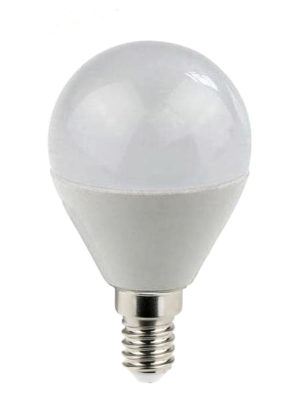 Λάμπα LED PLUS τύπου G45 (γλομπάκι) για ντουί E14 7W σε ψυχρό λευκό 6500K | Eurolamp | 147-77330
