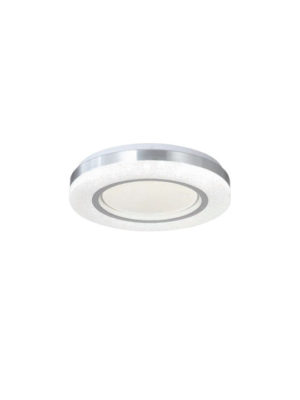 Πλαφονιέρα Οροφής LED 54W 3CCT 40cm Λευκό/Ασημί | InLight | 42016-B