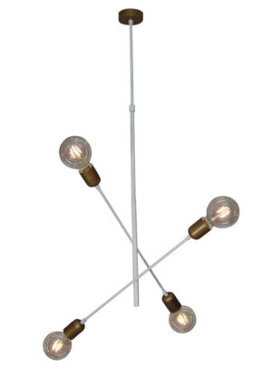 HL-3524-4 ERIC OLD BRONZE AND WHITE PENDANT | Homelighting | 77-3798