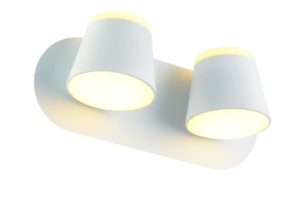 Φωτιστικό Τοίχου Lucido LED 2X8W 3000K Λευκό | Aca Lighting | V83LEDW27WH