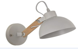 YQ-4004 POL WHITE METAL-WOOD WALL LAMP 1Ε1 | Homelighting | 77-4500