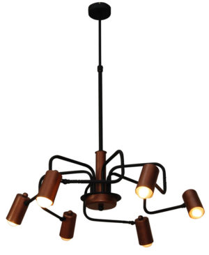 HL-3522-6 HANNAH OLD COPPER AND BLACK PENDANT | Homelighting | 77-3779