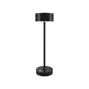 it-Lighting Crater Rechargeable LED 2W 3CCT Touch Table Lamp Black D38cmx11cm | InLight | 80100110