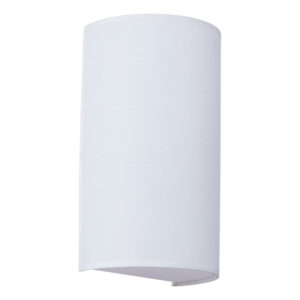 SE21-WH1-15 SERAPH WHITE SHADE WALL LAMP Γ1 | Homelighting | 77-8282