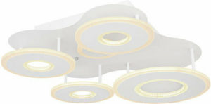 Φωτιστικό Πλαφονιέρα Flavetto LED Τηλεχειριζόμενη 55W Γκρί | Globo Lighting | 48271-55