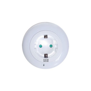 LED Λαμπάκι νυκτός 0 5W με πρίζα σούκο αισθητήρα λευκό μπλε - κόκκινο φως λευκό πλαστικό 230V IP20 | Aca Lighting | SF09LED