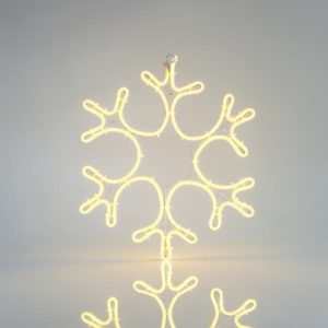 Χριστουγεννιάτικη Χιονονιφάδα LED Θερμό Λευκό Χρώμα | Eurolamp | 600-23033