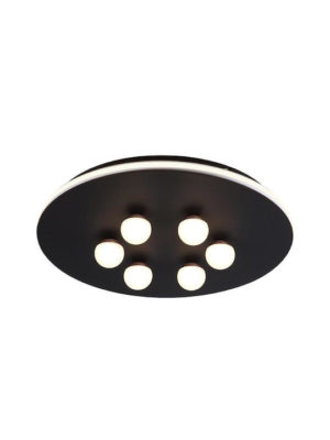 Πλαφονιέρα Οροφής Μοντέρνα LED 32W 3000K Μαύρο | Sunlight | cronos-c400