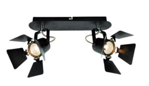 GU12015A-2B (x2) Mystik Packet Metal black ceiling lamp with rotating heads | Homelighting | 77-8865