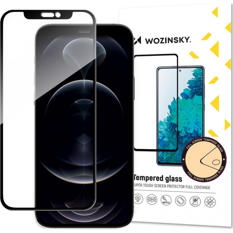 Wozinsky Full Glue Full Face Case Friendly Black Αντιχαρακτικό Γυαλί 9H Tempered Glass Apple iPhone 13 Pro Max.