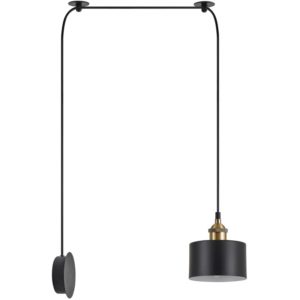Home Lighting SE21-BL-B10-BL1W-MS1 ADEPT PENDANT Black Metal Shade Wall Lamp 77-8896( 3 άτοκες δόσεις.)