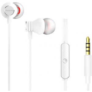 AIWA STEREO 3,5MM IN-EAR WITH REMOTE AND MIC WHITE ESTM-50WT
