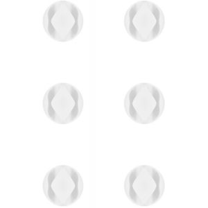 GOOBAY οργανωτές καλωδίων σιλικόνης 70364, 2 θέσεων, Φ5.3mm, λευκό, 6τμχ 70364.