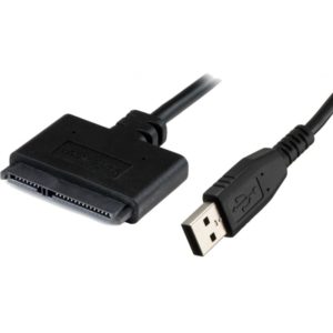 POWERTECH καλώδιο USB σε SATA CAB-U033, copper, 0.20m, μαύρο CAB-U033.
