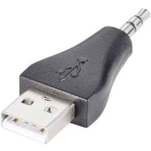 GOOBAY αντάπτορας USB σε 3.5mm jack 93981, 3pin, μαύρο 93981.