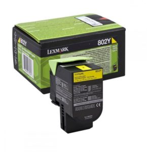 Toner Laser Lexmark 80C20Y0 Low Yellow -1k Pgs. 80C20Y0.( 3 άτοκες δόσεις.)