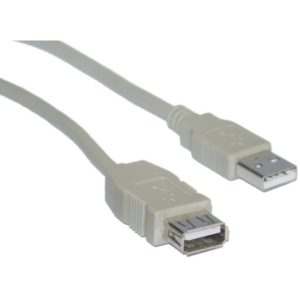 POWERTECH καλώδιο USB αρσενικό σε θηλυκό CAB-U079, 3m, γκρι CAB-U079.