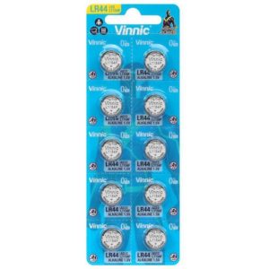 Buttoncell Vinnic LR1154F AG13 LR44 Τεμ. 10 με Διάτρητη Συσκευασία.