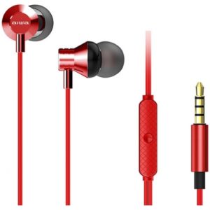 AIWA STEREO 3,5MM IN-EAR WITH REMOTE AND MIC RED ESTM-50RD