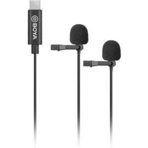 BOYA BY-M3D Dual Mic Lavalier microphone for USB TYPE-C devices.( 3 άτοκες δόσεις.)