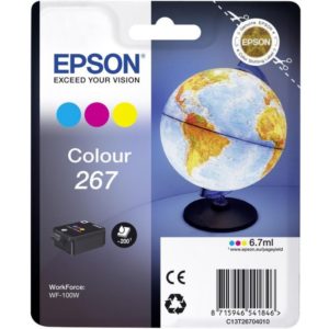 Ink Epson T267040 Color Work Force 100F. C13T26704010.