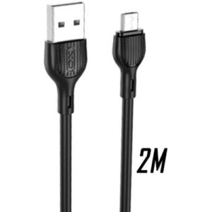 XO NB200 2.4A USB Καλώδιο Micro 2.0μ Μαύρο.
