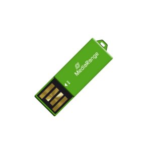 MediaRange USB 2.0 Nano Flash Drive Paper-clip stick 32GB (Green) (MR977).
