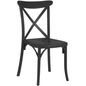 Καρέκλα Varossi Capri Μαύρο 900-062( 3 άτοκες δόσεις.)