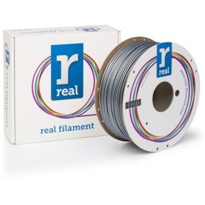 REAL PLA 3D Printer Filament - Silver - spool of 1Kg - 2.85mm (REFPLASILVER1000MM3).