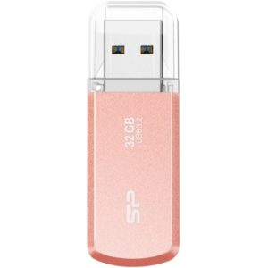 SILICON POWER USB Flash Drive Helios 202, 32GB, USB 3.2, ροζ χρυσό SP032GBUF3202V1P.