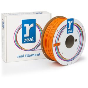 REAL PLA 3D Printer Filament - Orange - spool of 1Kg - 2.85mm (REFPLAORANGE1000MM3).